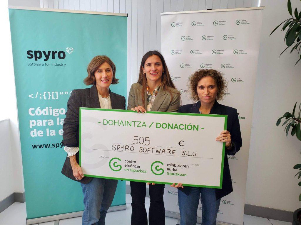 Spyro colabora con la Asociación Contra el Cáncer Gipuzkoa